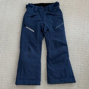 Obermeyer Kids Dark Blue Snow Pants, size 6-7